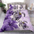 Polynesian Duvet Cover Set - Tahiti Bedding Set Polynesia Turtle Hibiscus Purple - Polynesian Pride