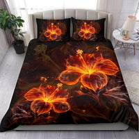 Hawaiian Hibiscus Fire Polynesian Bedding Set - Polynesian Pride