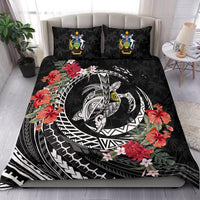 Polynesian Duvet Cover Set - Solomon Islands Bedding Set Polynesia Map Turtle Hibiscus - Polynesian Pride