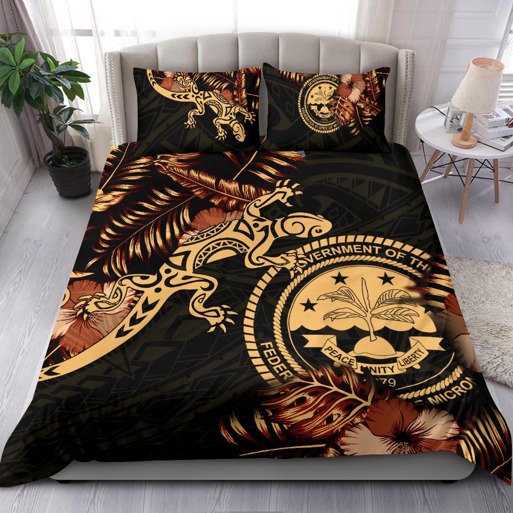 Polynesian Duvet Cover Set - Federated States Of Micronesia Duvet Cover Set Lizrad Lucky - Polynesian Pride