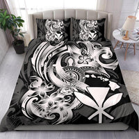 Polynesian Bedding Set - Hawaii Duvet Cover Set White Turtle Tribal Art - Polynesian Pride