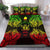 Polynesian Bedding Set - Niue Duvet Cover Set Map Reggae Reggae - Polynesian Pride