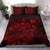 Polynesian Bedding Set - Tahiti Duvet Cover Set Red Color - Polynesian Pride