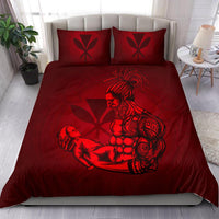 Polynesian Bedding Set Hawaii Duvet Cover Set - A Father's Love Red - Polynesian Pride