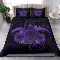 Hawaii Turtle Hibiscus Polynesian Bedding Set - Full Style - Purple - Polynesian Pride