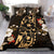 Polynesian Bedding Set - Guam Duvet Cover Set - Gold Hibiscus - Polynesian Pride