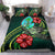 Polynesian Bedding Set - Guam Duvet Cover Set Green Turtle Hibiscus - Polynesian Pride