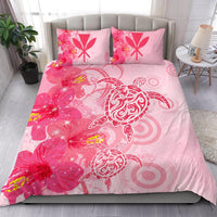 Hawaii Bedding Set - Hawaii Turtle Hibiscus Vintage Pink Bedding Set - Polynesian Pride