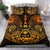 Polynesian Bedding Set - Guam Duvet Cover Sets - Gold Turtle Homeland - Polynesian Pride