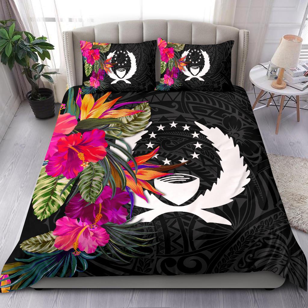 Pohnpei Bedding Set - Polynesian Hibiscus Pattern - Polynesian Pride