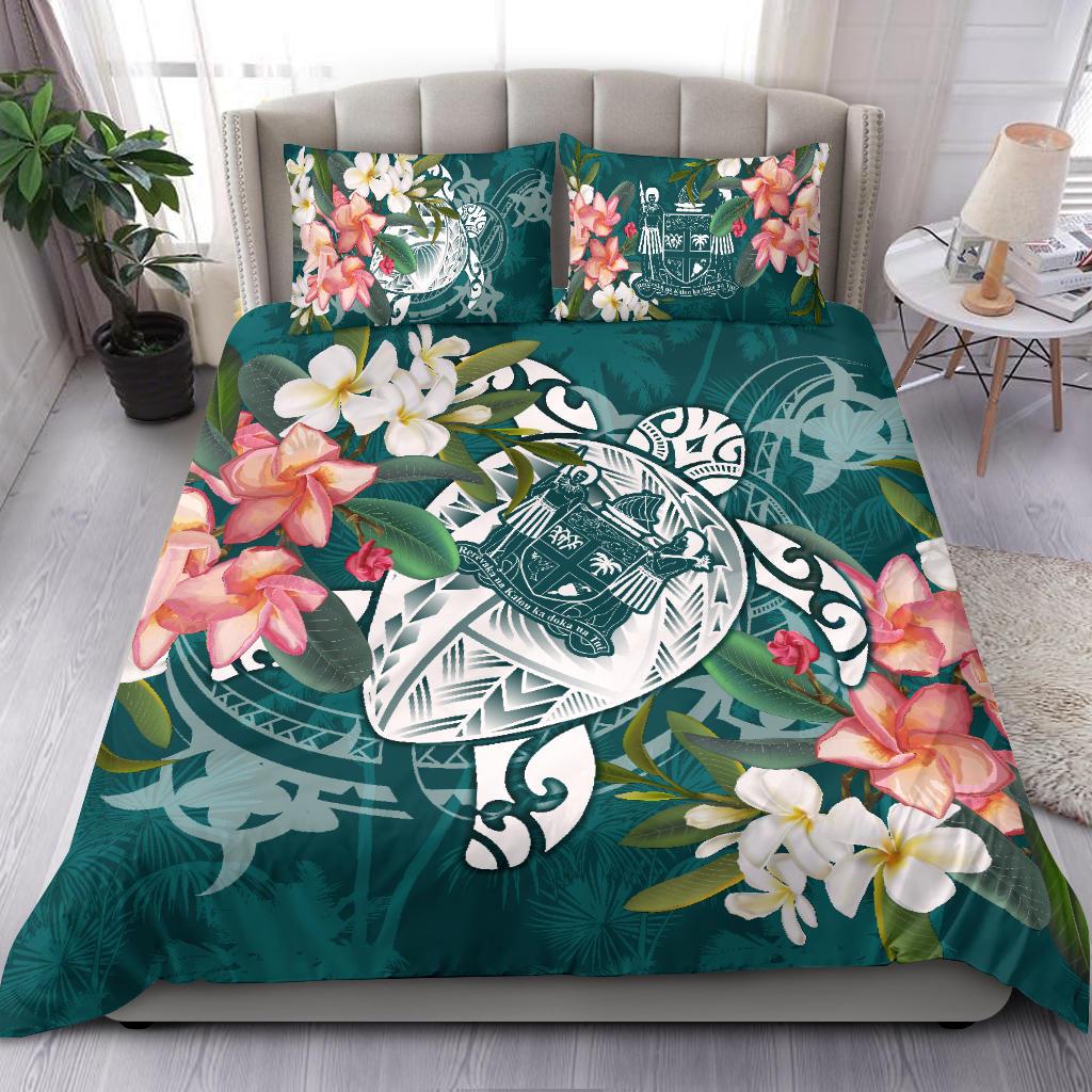 Fiji Polynesian Bedding Set - Turtle with Plumeria - Polynesian Pride