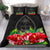 Guam Polynesian Bedding Set Black Hibiscus - Polynesian Pride