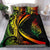 Light Silver Fern Maori Bedding Set Circle Style, Rasta Rasta - Polynesian Pride