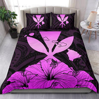 Hawaiian Kanaka Bedding Set Hibiscus Polynesian Love Pink - Polynesian Pride