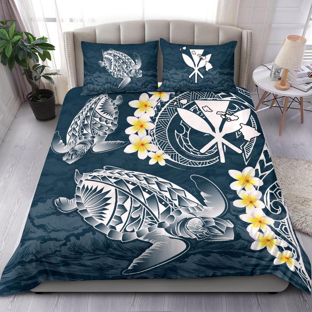 Hawaii Bedding Set - Hawaii Turtle Plumeria Polynesian Bedding Set - Sease Style - Polynesian Pride