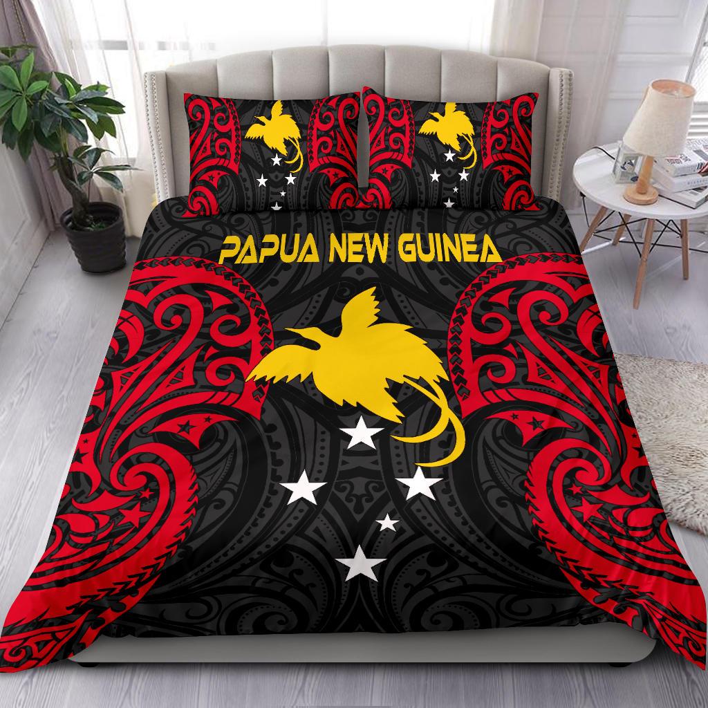 Papua New Guinea Bedding Set - Papua New Guinea Spirit Red - Polynesian Pride