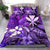 Polynesian Hawaii Bedding Set - Turtle, Hibiscus and Pineapple Purple - Polynesian Pride