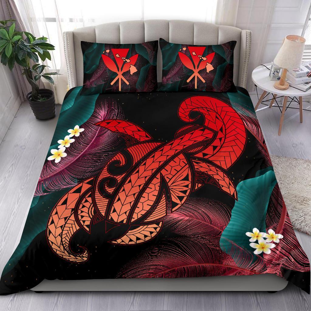 Hawaii Turtle Polynesian Tropical Bedding Set - Ghia Style Red - Polynesian Pride