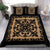 Hawaii Bedding Set Royal Pattern - Black And Gold - Polynesian Pride