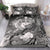 Samoa Bedding Set - Humpback Whale with Tropical Flowers (White) - Polynesian Pride