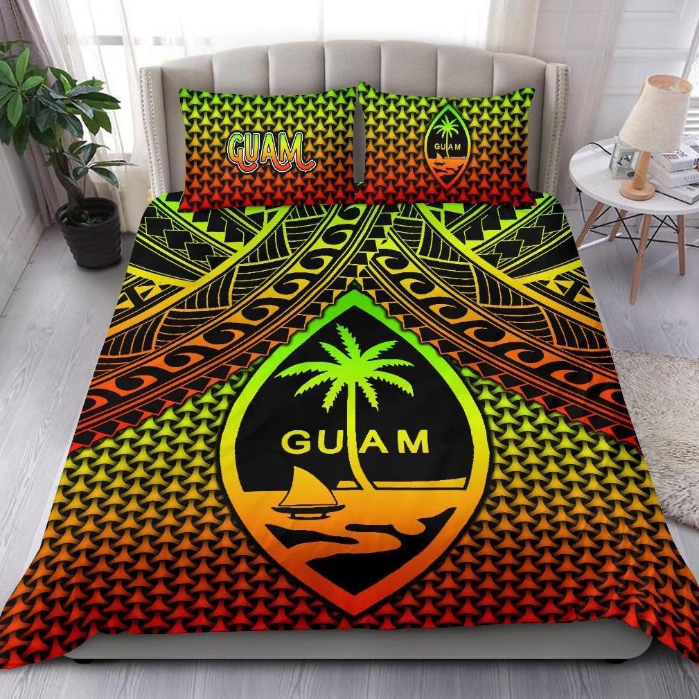 Polynesian Guam Bedding Set - Reggae Vintage Polynesian Patterns Reggae - Polynesian Pride