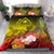 Guam Bedding Set - Humpback Whale with Tropical Flowers (Yellow) - Polynesian Pride