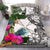 Wallis And Futuna Bedding Set White - Turtle Plumeria Banana Leaf - Polynesian Pride