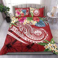FSM Polynesian Bedding Set - Summer Plumeria (Red) Red - Polynesian Pride