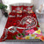 Guam Custom Personalised Bedding Set - Turtle Plumeria (Red) - Polynesian Pride