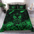 Maori Aotearoa Rugby Haka Bedding Set New Zealand Silver Fern - Green Art - Polynesian Pride