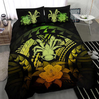 Niue Duvet Cover Set - Coconut Crab & Reggae Hibiscus - Polynesian Pride