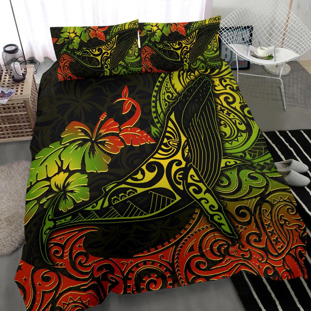 Hawaii Duvet Cover Set - Polynesian Humpback Whale - Polynesian Pride