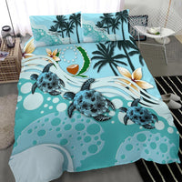 Pohnpei Bedding Set - Blue Turtle Hibiscus - Polynesian Pride