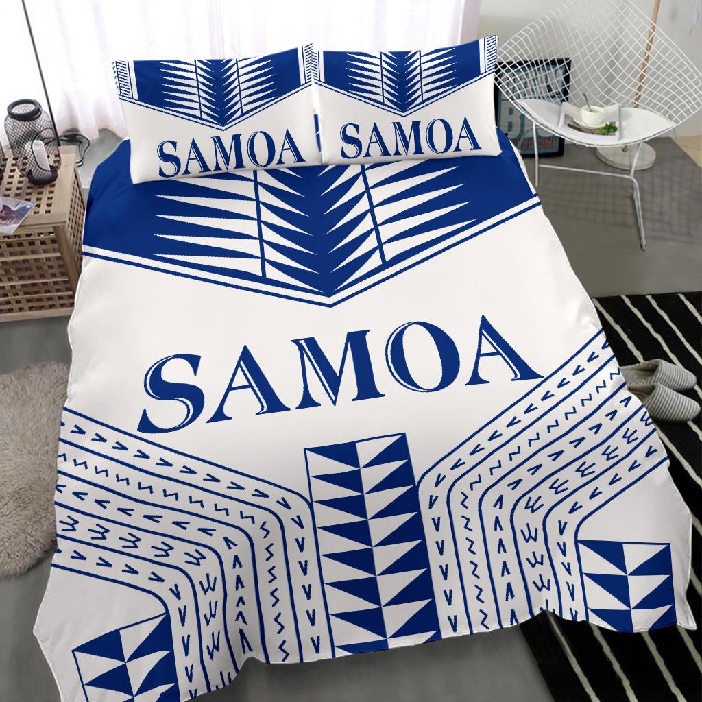 Polynesian Bedding Set - Manu Samoa Duvet Cover White Version - Polynesian Pride