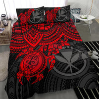 Polynesian Hawaii Duvet Cover Set - Red Turtle - Polynesian Pride