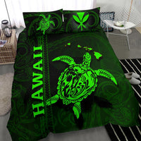 Polynesian Hawaii Duvet Cover Set - Turtle Hawaiian Green - Polynesian Pride