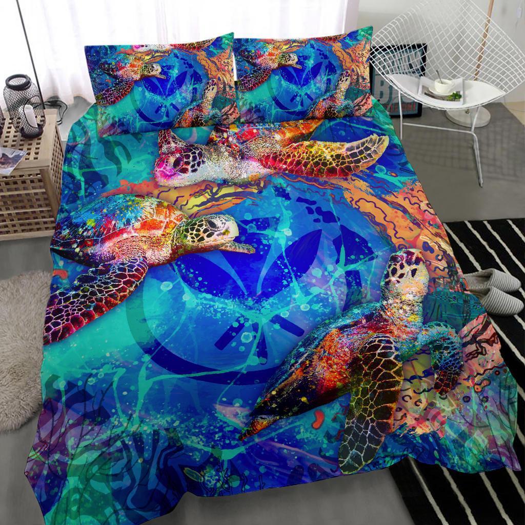 Polynesian Hawaii Duvet Cover Set - Coral Treasure - Polynesian Pride