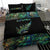 Aotearoa New Zealand Maori Bedding Set Silver Fern - Paua Shell - Polynesian Pride