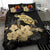 Polynesian Duvet Cover Set - Tahiti Bedding Set Turtle Hibiscus Gold Special - Polynesian Pride