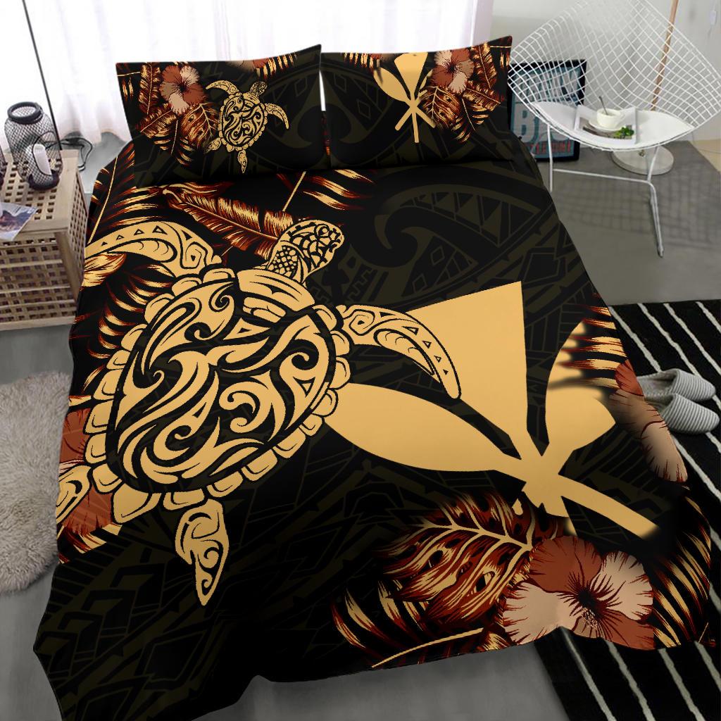Polynesian Duvet Cover Set - Hawaii Duvet Cover Set Set Turtle Lucky - Polynesian Pride