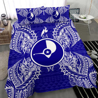 Polynesian Bedding Set - Yap Duvet Cover Set Map Blue - Polynesian Pride
