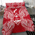 Polynesian Bedding Set - Guam Duvet Cover Set Map Red White - Polynesian Pride