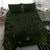 New Zealand Bedding Set, Maori Gods Tumatauenga (God Of War) - Green - Polynesian Pride