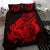 Polynesian Bedding Set - New Caledonia Duvet Cover Set Father And Son Red Red - Polynesian Pride