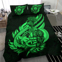 Polynesian Bedding Set - Federated States Of Micronesia Duvet Cover Set Father And Son Green Green - Polynesian Pride