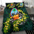 Polynesian Bedding Set - Guam Duvet Cover Set - Ti Leaf Lei Turtle - Polynesian Pride