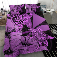 Hawaii Turtle Bedding Set Polynesian Hibiscus Art Ver 2.0 Pink AH - Polynesian Pride