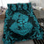 Hawaii Anchor Hibiscus Flower Vintage Bedding Set - AH - Blue - Polynesian Pride