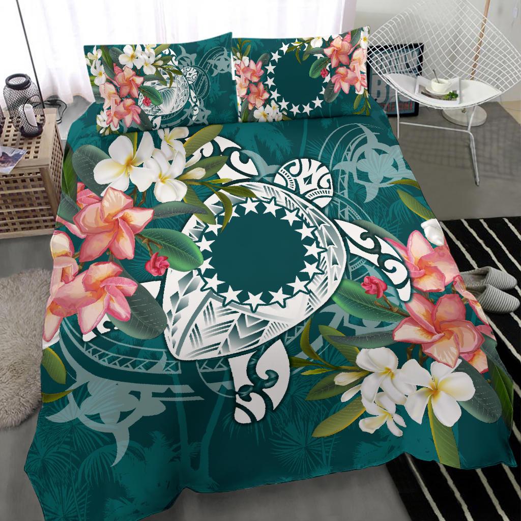 Cook Polynesian Bedding Set - Turtle with Plumeria - Polynesian Pride