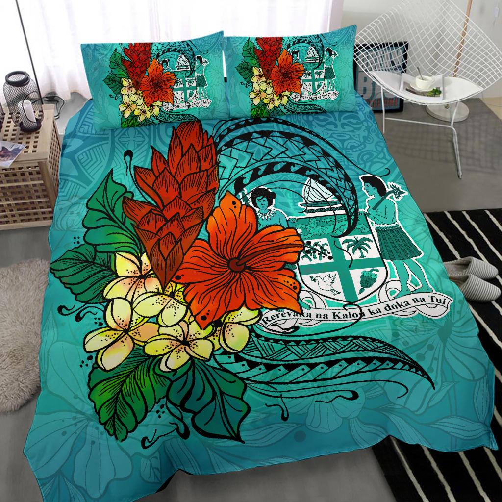 Fiji Bedding Set - Tropical Flowers Style - Polynesian Pride